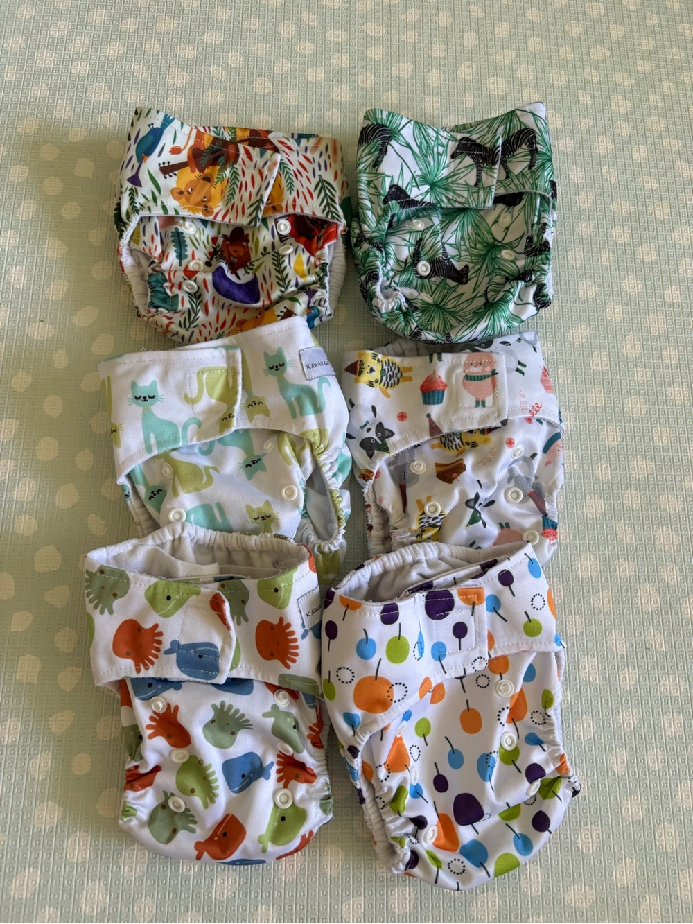 Kawaii baby Newborn size cloth pocket diapers